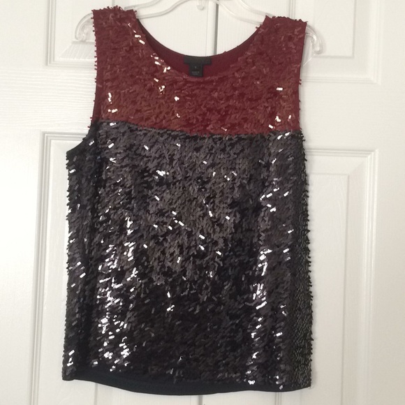 JCrew Collection sequin colorblock tank - Picture 3 of 4